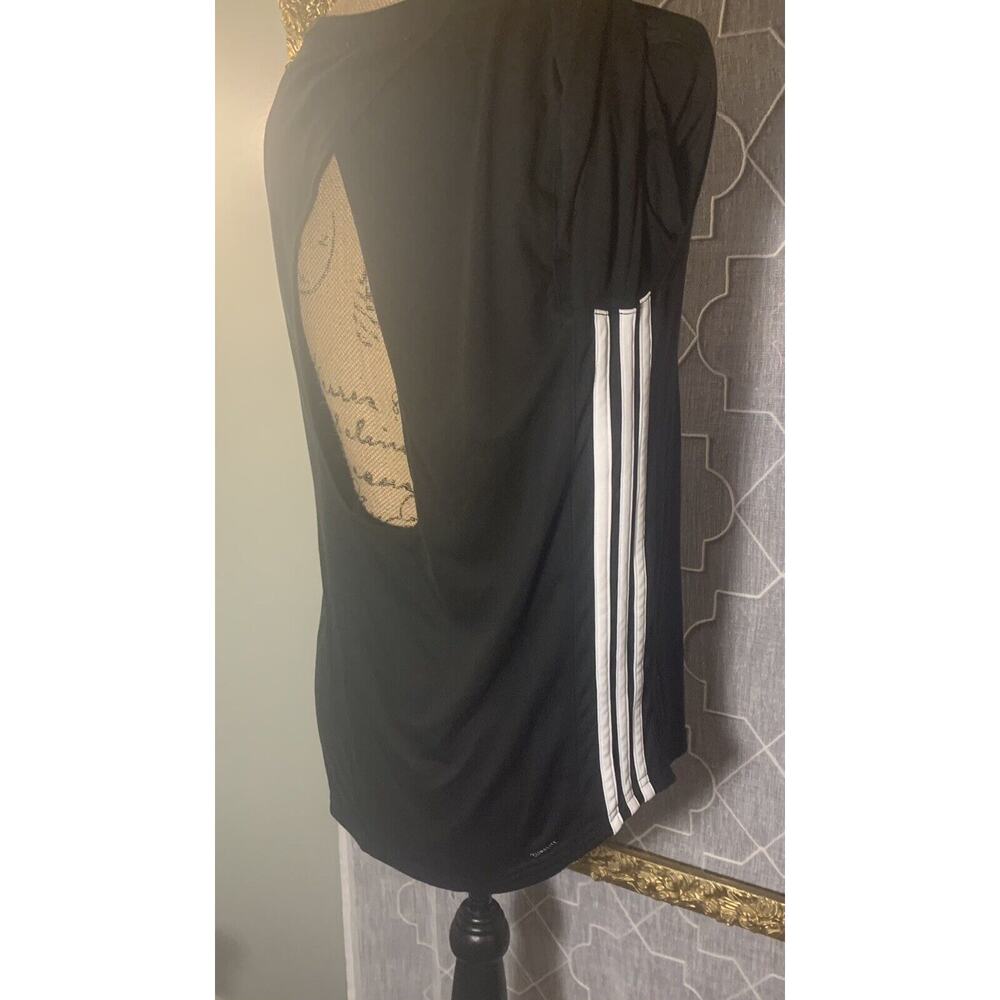 Adidas climalite Women's Modern Classics L/S Running Athletic Shirt Sz L Stripes